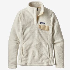 Re-Tool Snap-T Fleece Pullover by Patagonia in Raw Linen White X-Dye